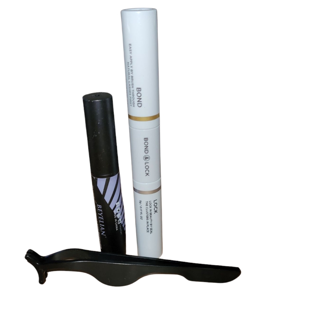 Beyelian false eyelash bond & seal, lash remover, and applicator tool bundle.